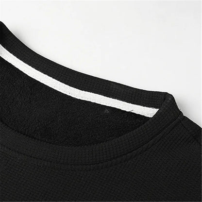 2023 Solid Color Sweatshirt Men Harajuku Hoodies O Neck long Sleeve Casual Sweatshirt Mens Pullover Tops Streetwear Man Hoodies